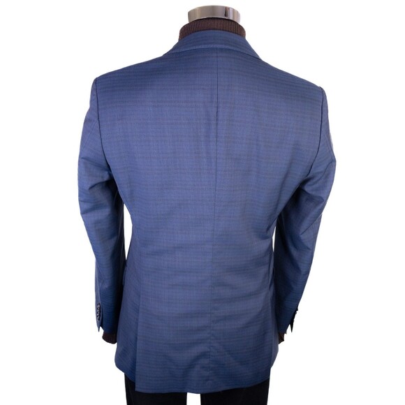 Hugo Boss The JAMES Blazer Sport Coat 2-Button Casual Jacket 36R Wool Check Blue - Picture 8 of 15